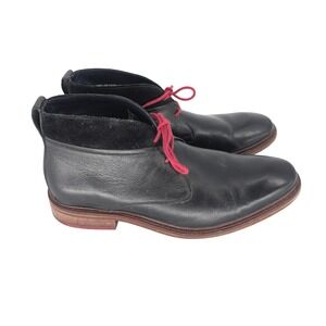 Cole Haan Chukka Boots Mens 12M Black Leather Suede Dress Shoes Hipster Edgy